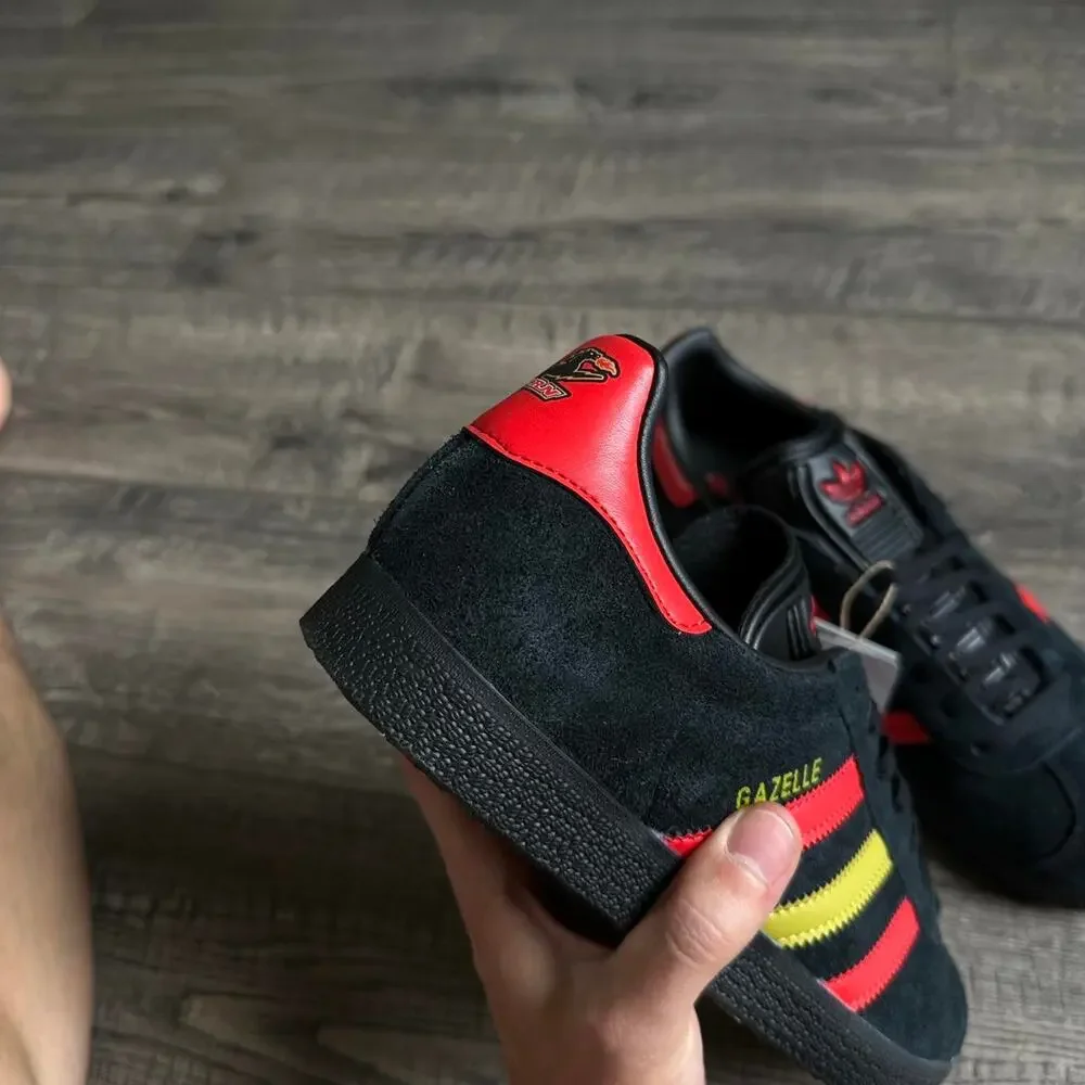 Rare Black Adidas Gazelle x Dallas Burn FC Archive Sneakers Shoes Size 8.5